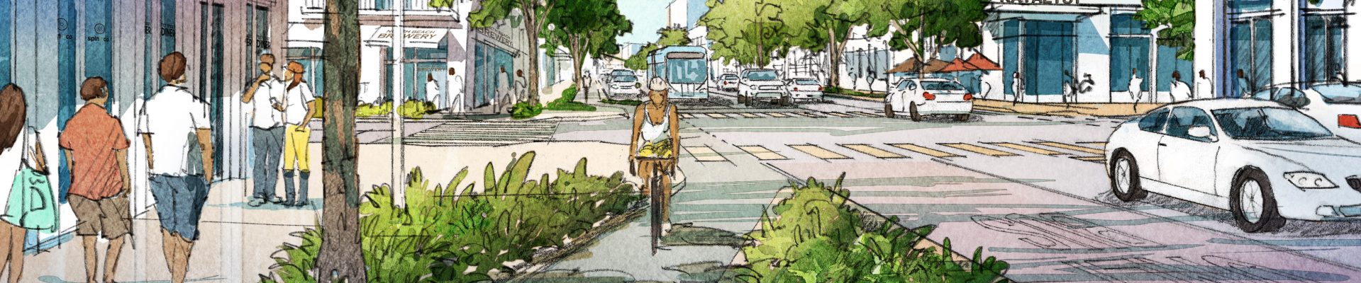 Street Plans + Happy City Build One-Day Public Space Intervention in West Palm Beach, FL